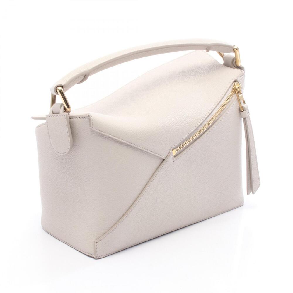 Loewe Puzzle Handbag Leather Gray View 2
